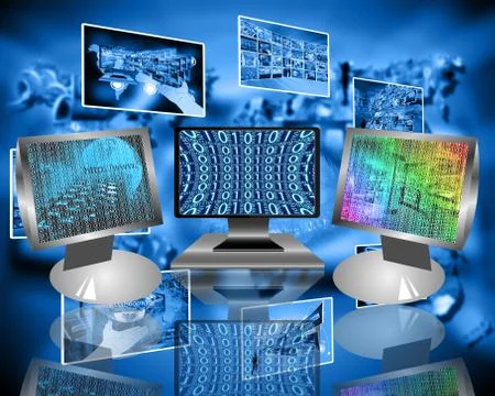 Monitors Stockillustratie