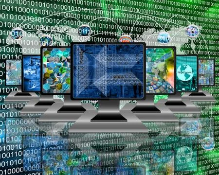 Monitors Stock Illustration