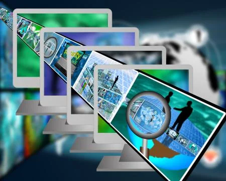 Monitors 스톡 일러스트