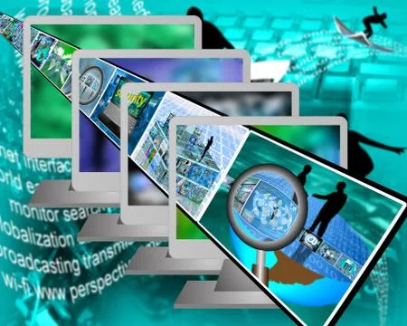 Monitors Illustrazione stock