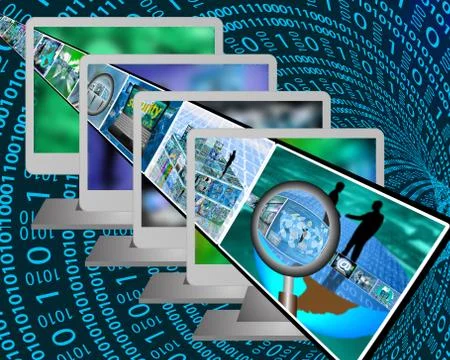 Monitors 스톡 일러스트