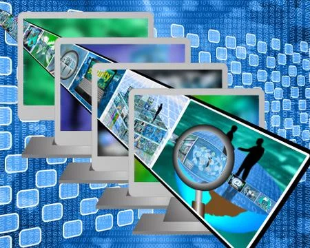 Monitors 스톡 일러스트