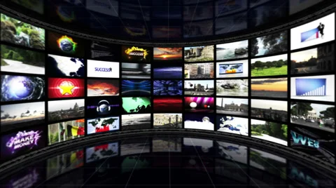 Monitors Room, Background, Loop Stock Footage 33722234