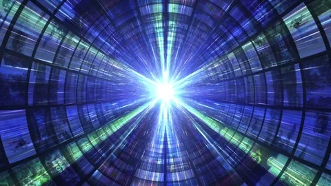 Monitors Tunnel Animation, Technology Concept, Stock Footage