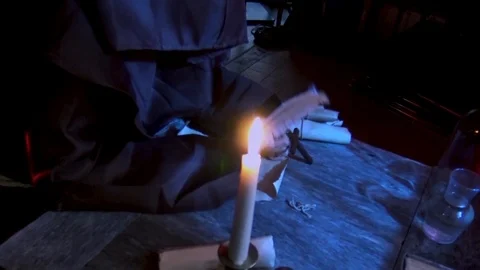 Monk dies working 動画素材 105871718