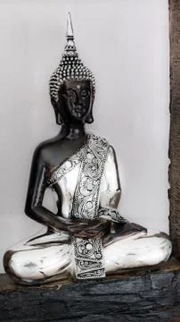 Monk with downcast view Stock-Fotos