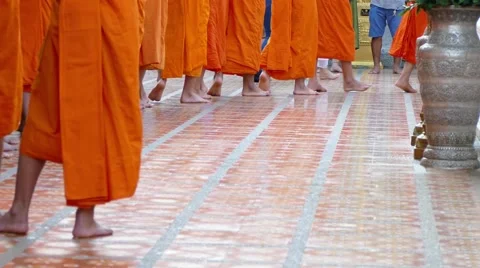 Monk evening chant Stock Footage 66244695