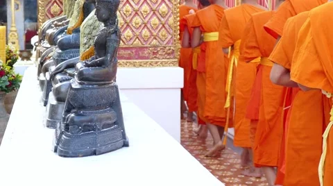 Monk evening chant Stock Footage 66244969