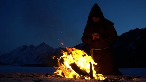 Monk Stock Footage 80795392