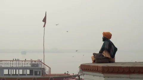 Monk meditating Stock Footage 112062812