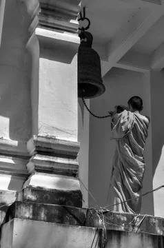 Monk ring big bell Stock Photos