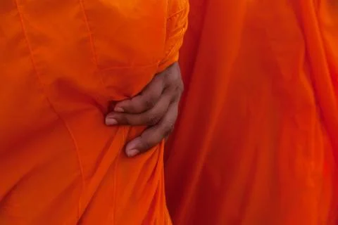 Monk robe close Foto stock