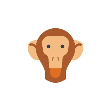 Monkey, animal, nature icon. Element of color African safari icon. Premium Stock Illustration