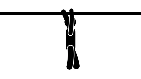 Monkey Bar Swinging Stock Footage 335671649