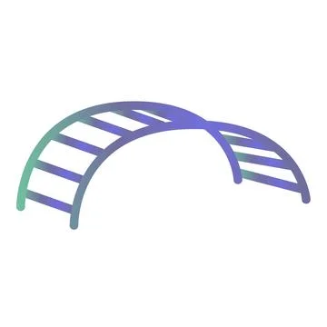 Monkey bars icon, cartoon style Ilustração Stock