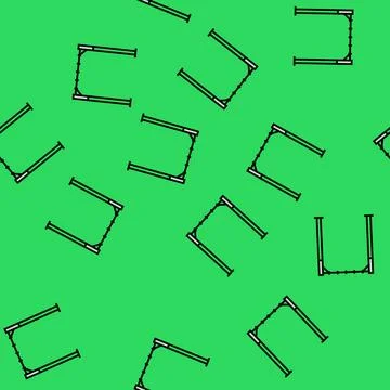 Monkey bars park outdoor kid play vector seamless pattern Stock Illustration