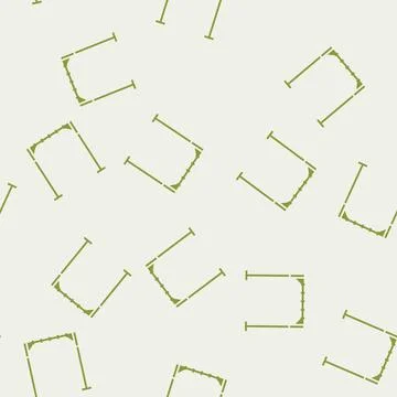 Monkey bars park outdoor kid play glyph seamless pattern Stock Illustration