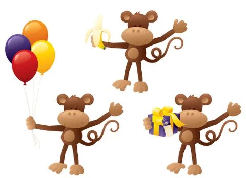 Monkey business Illustrazione stock