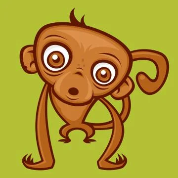 Monkey Cartoon Stock Illustration
