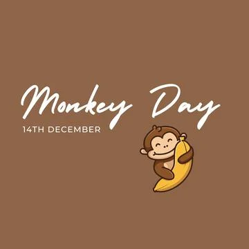 Monkey Day Stock Illustration