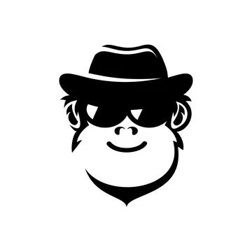 MONKEY DETECTIVE VECTOR Stock Illustration