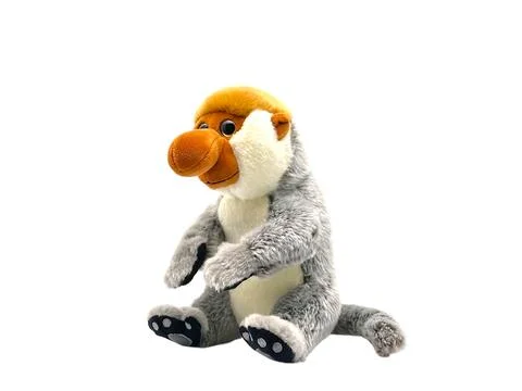 Monkey doll on a white background Stock Photos