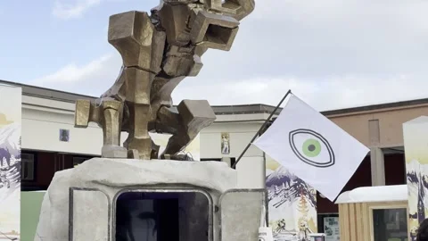 Monkey Eye Pavilion at Davos WEF 2026 Video stock 328009794