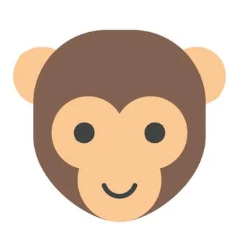 Monkey Face Emoji Stock Illustration