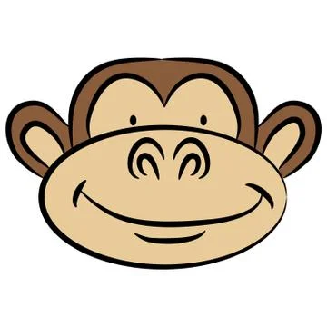 Monkey face Stock Illustration