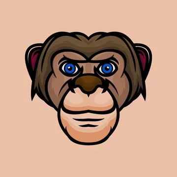 Monkey face Stock Illustration
