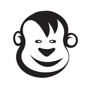 Monkey head icon vector Stock Illustration