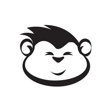 Monkey head icon vector Stock Illustration