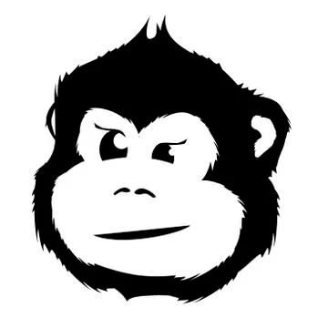 Monkey Head Stock Illustration