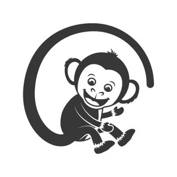 Monkey icon. Animal design. Vector graphic Illustrazione stock
