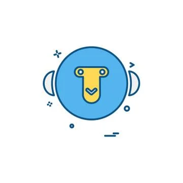 Monkey icon design vector Illustrazione stock