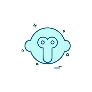 Monkey icon design vector Stock Illustration