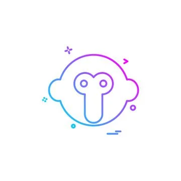 Monkey icon design vector Stock Illustration