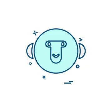 Monkey icon design vector Stock Illustration