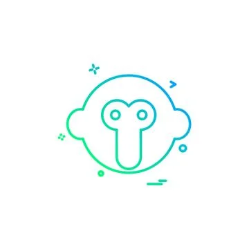 Monkey icon design vector Stock Illustration