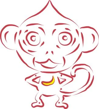 Monkey Stock Illustration