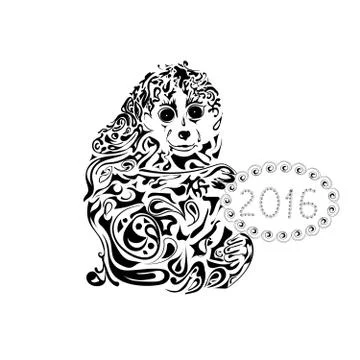 Monkey Illustrazione stock