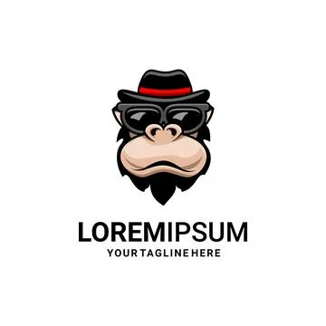 MONKEY LOGO Stock Illustration