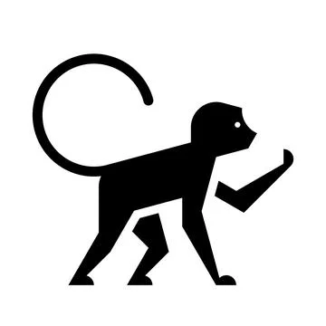 Monkey Logo Stock Illustration