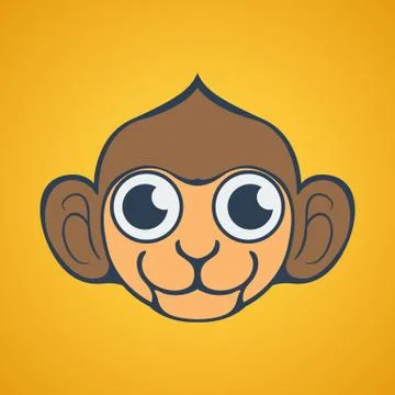 Monkey Logo Vector, New Year Stock Illustration