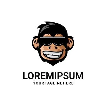MONKEY LOGOS VECTOR Stock Illustration