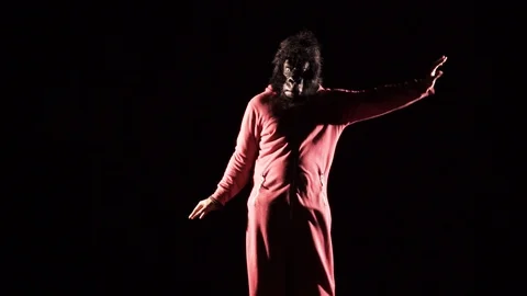 Monkey man fun dancing 14 Stock Footage 89633753