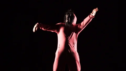 Monkey man fun dancing 15 Stock Footage 89633931