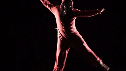 Monkey man fun dancing 9 Stock Footage 89633676