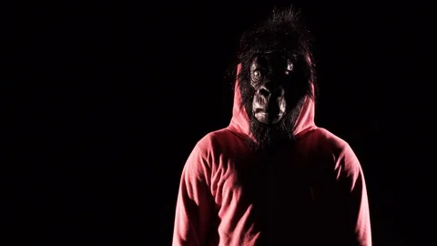 Monkey man fun dancing Stock Footage 89633780