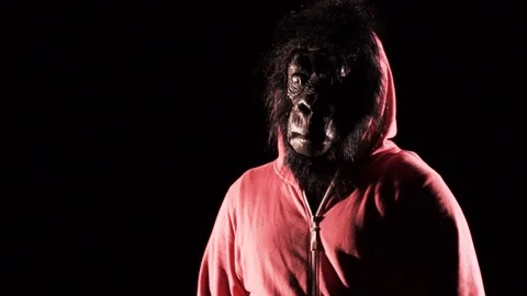 Monkey man fun dancing2 Stock Footage 89633845